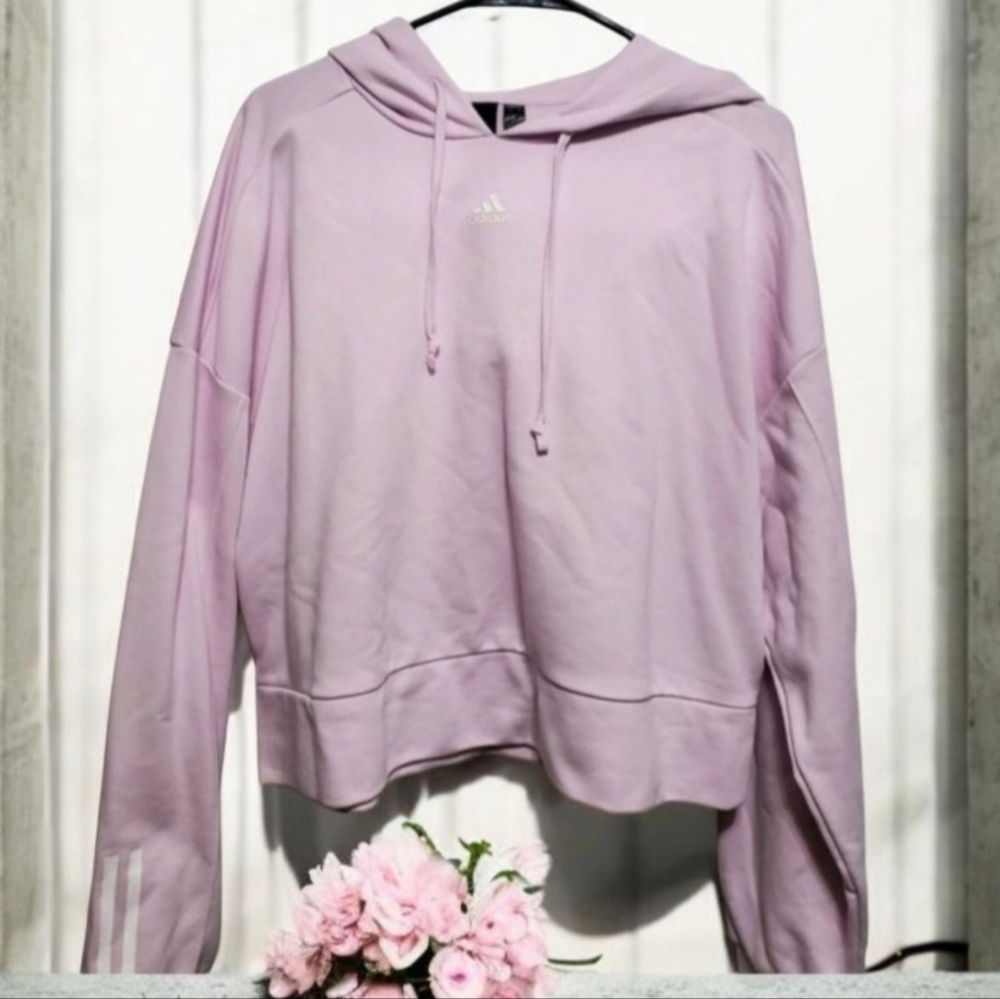adidas Hyperglam French Terry Cropped Hoodie